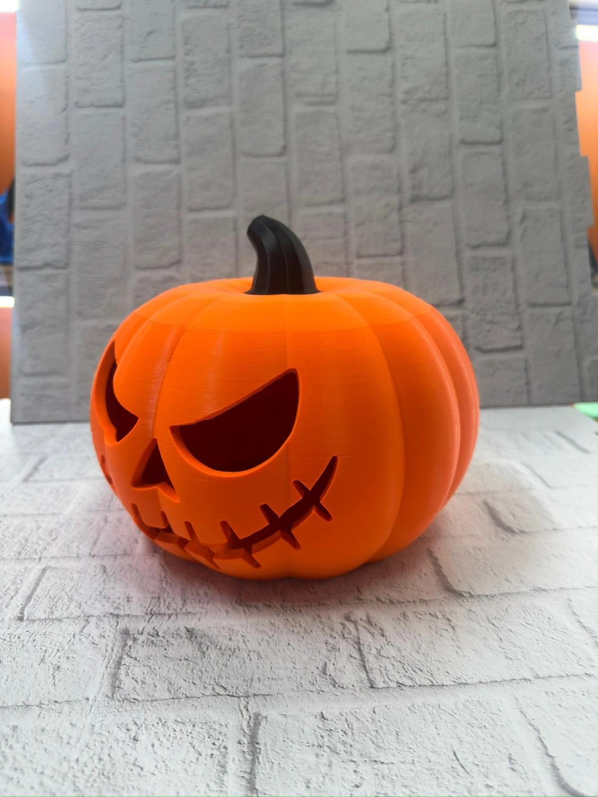 Kapaklı Balkabağı Dekor Kutusu 21×15 Cm Halloween Temalı Saklama ( Lisinya )