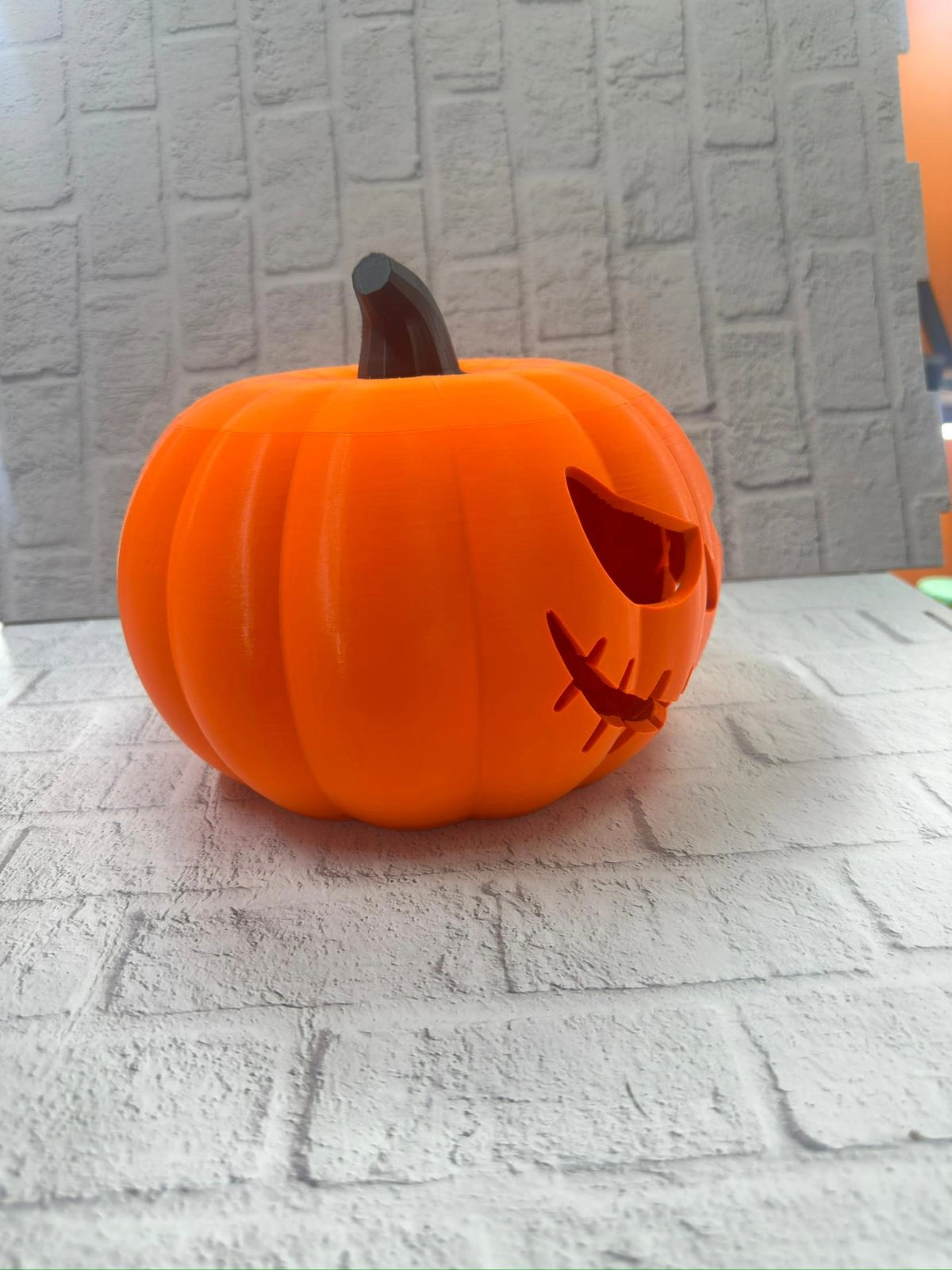 Kapaklı Balkabağı Dekor Kutusu 21×15 Cm Halloween Temalı Saklama ( Lisinya )