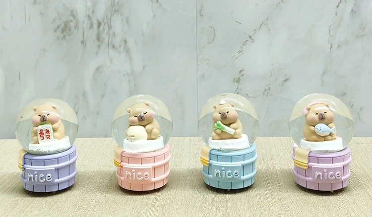 Kapibara Tasarımlı Işıklı Kar Küresi Alk5022 ( Lisinya )