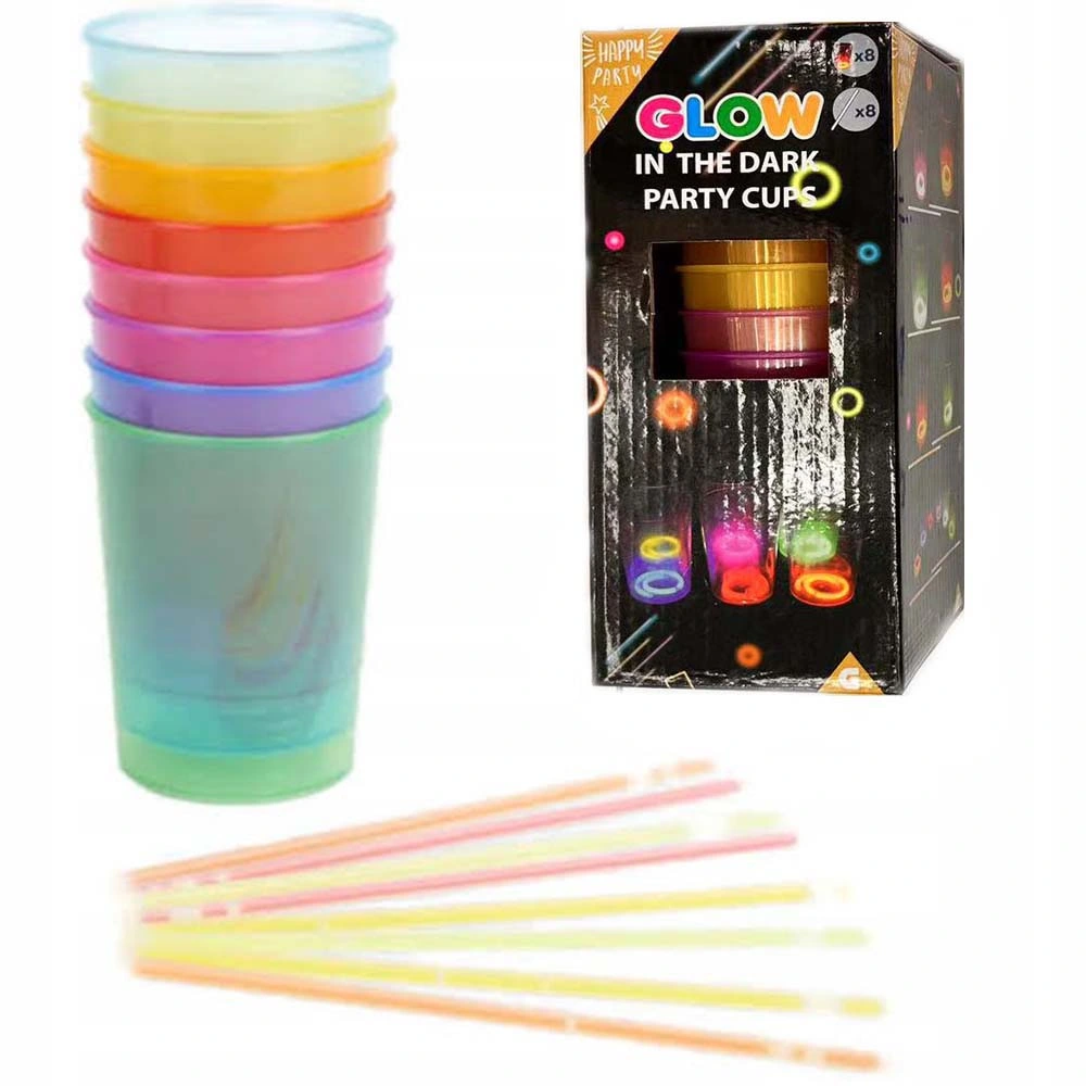 Karanlıkta Yanan Mega Glow Bardaklar 8 Adet ( Lisinya ) Karanlıkta Yanan Mega Glow Bardaklar 8 Adet ( Lisinya )