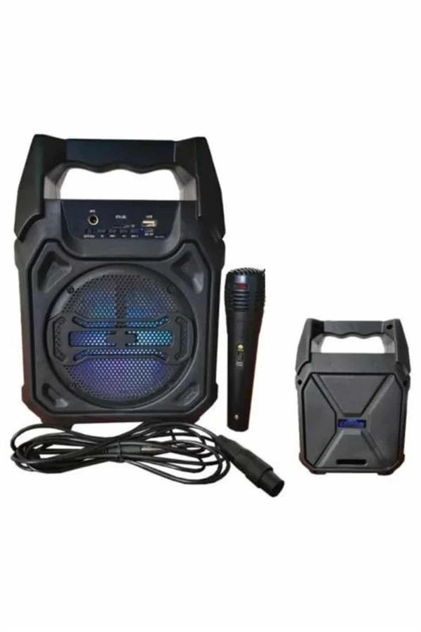 Karaoke Mikrofonlu Fm Radyolu Bluetooth Hoparlör Yüksek Ses Kaliteli ( Lisinya ) Karaoke Mikrofonlu Fm Radyolu Bluetooth Hoparlör Yüksek Ses Kaliteli ( Lisinya )