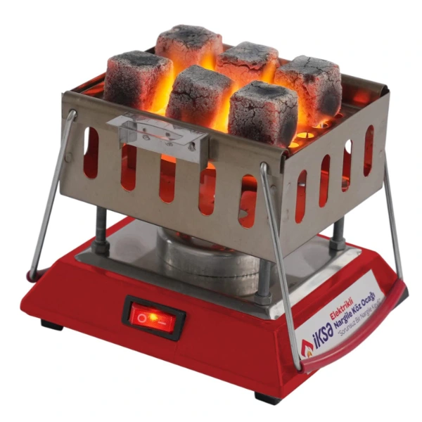 Kare Krom Elektrikli Nargile Köz Ocağı ( Lisinya ) Kare Krom Elektrikli Nargile Köz Ocağı ( Lisinya )