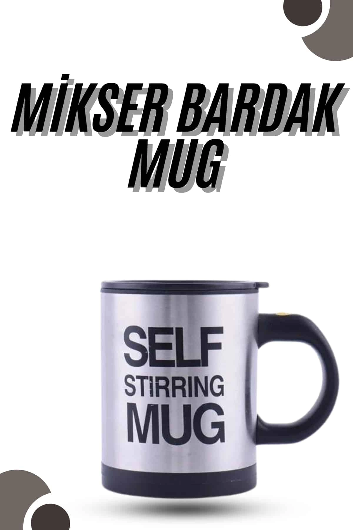 Karıştırıcı Özellikli Mikser Kupa Bardak Kompakt Taşınabilir Mug ( Lisinya )