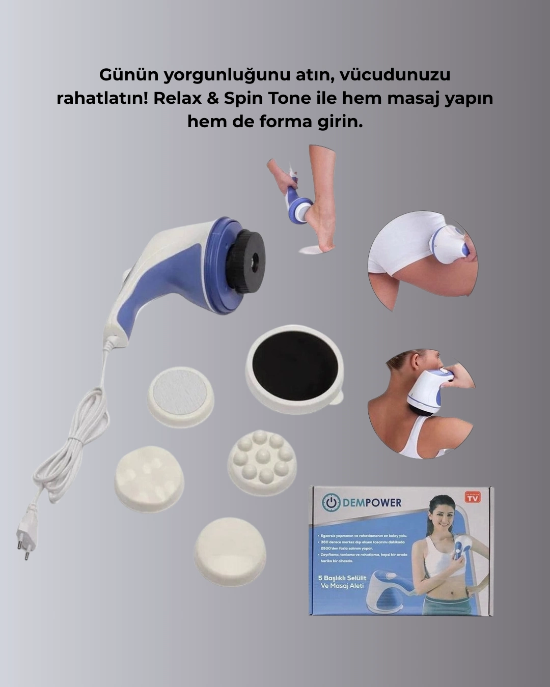 Kas Rahatlatıcı Ve Yağ Yakma Masaj Makinesi – Hız Ayarlı ( Lisinya ) Kas Rahatlatıcı Ve Yağ Yakma Masaj Makinesi – Hız Ayarlı ( Lisinya )