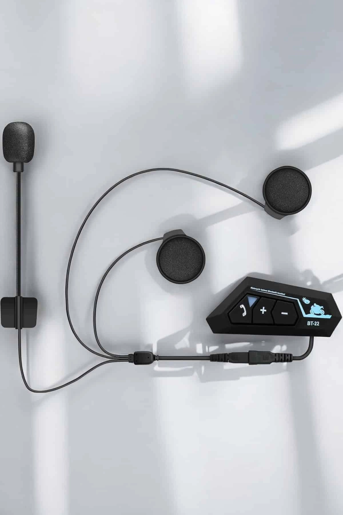 Kask Kulaklığı Motosiklet Intercom Interkom Dinleme Konuşma Özellikli Su Geçirmez ( Lisinya )