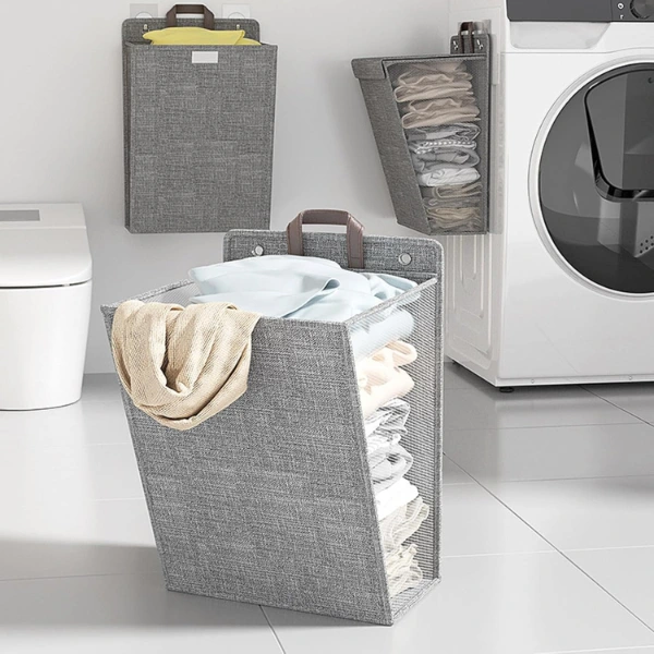 Katlanabilir Asılabilir Kirli Çamaşır Sepeti ( Lisinya ) Katlanabilir Asılabilir Kirli Çamaşır Sepeti ( Lisinya )