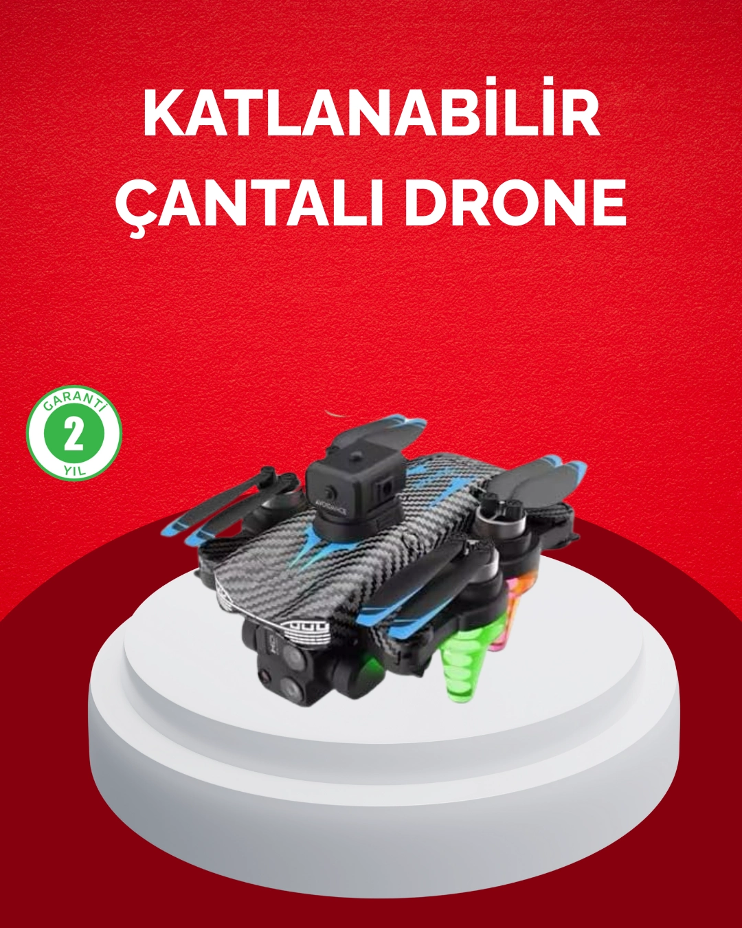 Katlanabilir Drone 1080p Kamera 0-100m Uçuş Mesafeli ( Lisinya )