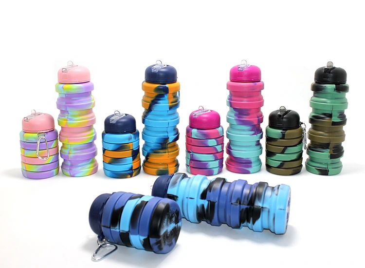 Katlanabilir Portatif Silikon Su Şişesi 500 Ml Model 1 ( Lisinya ) Katlanabilir Portatif Silikon Su Şişesi 500 Ml Model 1 ( Lisinya )