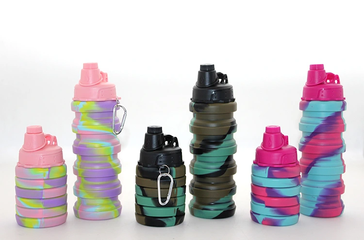 Katlanabilir Portatif Silikon Su Şişesi 500 Ml Model 2 ( Lisinya ) Katlanabilir Portatif Silikon Su Şişesi 500 Ml Model 2 ( Lisinya )