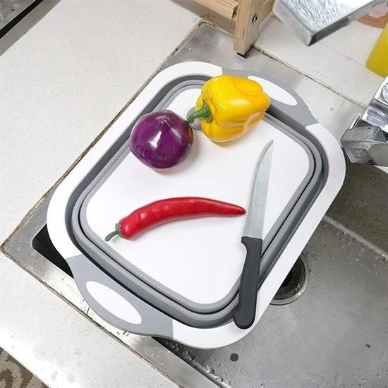 Katlanabilir Süzgeçli Kesme Tahtası Ve Badya ( Lisinya ) Katlanabilir Süzgeçli Kesme Tahtası Ve Badya ( Lisinya )