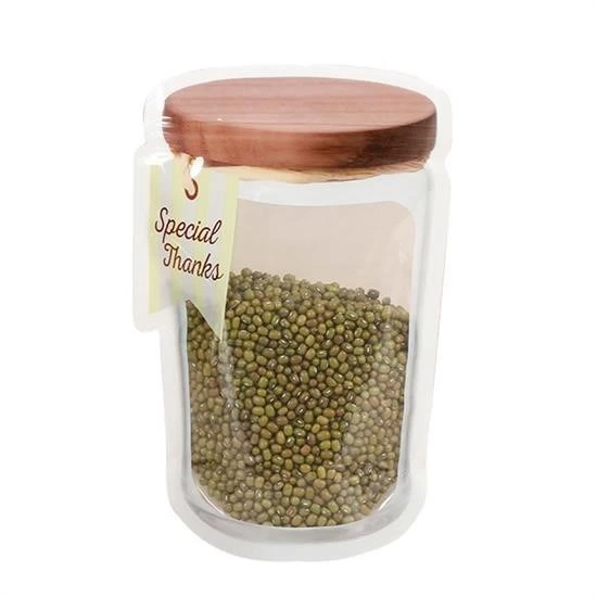 Kavanoz Görünümlü Kilitli Poşet Çıtçıtlı Ve Pratik Torba 4 Adet ( Lisinya ) Kavanoz Görünümlü Kilitli Poşet Çıtçıtlı Ve Pratik Torba 4 Adet ( Lisinya )