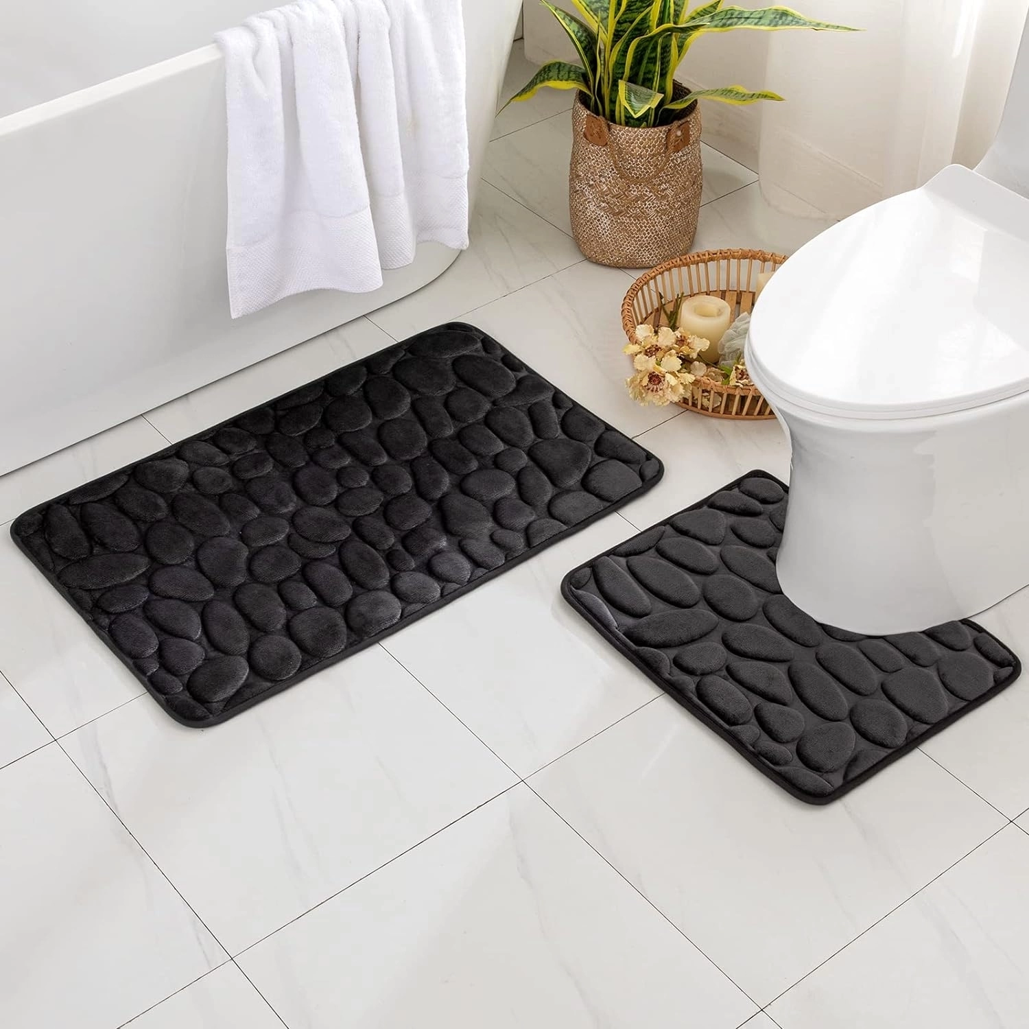 Kaymaz Hafızalı Köpük Banyo Paspası ( Lisinya ) Kaymaz Hafızalı Köpük Banyo Paspası ( Lisinya )