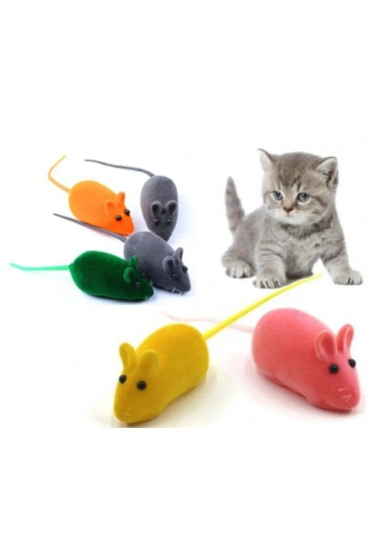 Kedi Eğitim Oyun Faresi 4 Adet ( Lisinya )