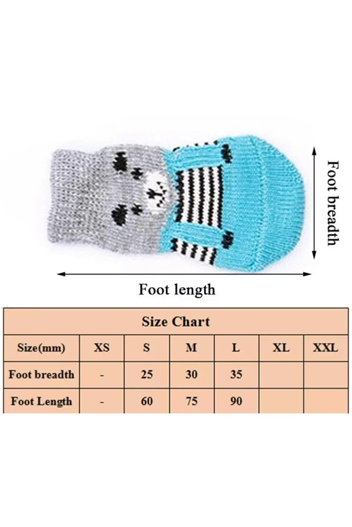 Kedi Köpek Kaydırmaz Örme Çorap ( Lisinya )