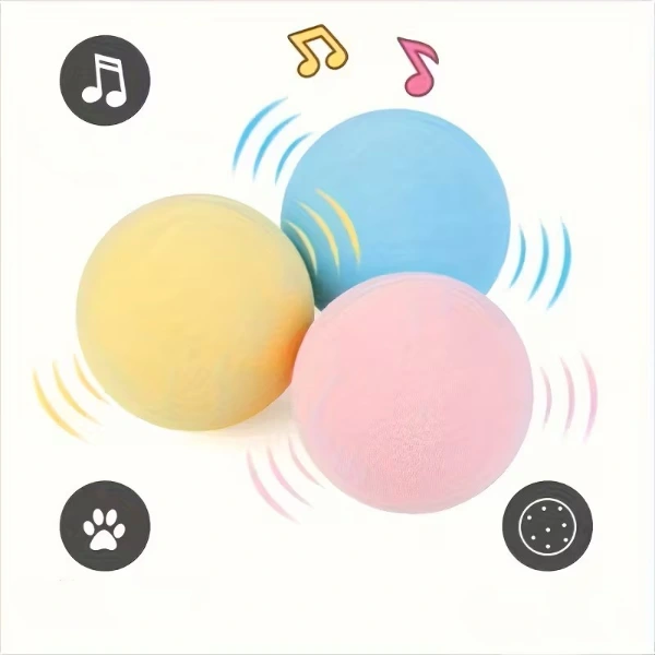 Kedi Otlu 3 Sesli İnteraktif Top Kedi Oyuncağı ( Lisinya )