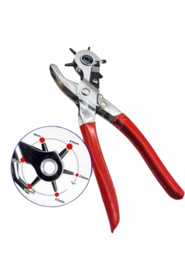 Kemer Delme Pensesi 6 Farklı Boyutta Kemer Delici Ev Deri Kemer ( Lisinya )