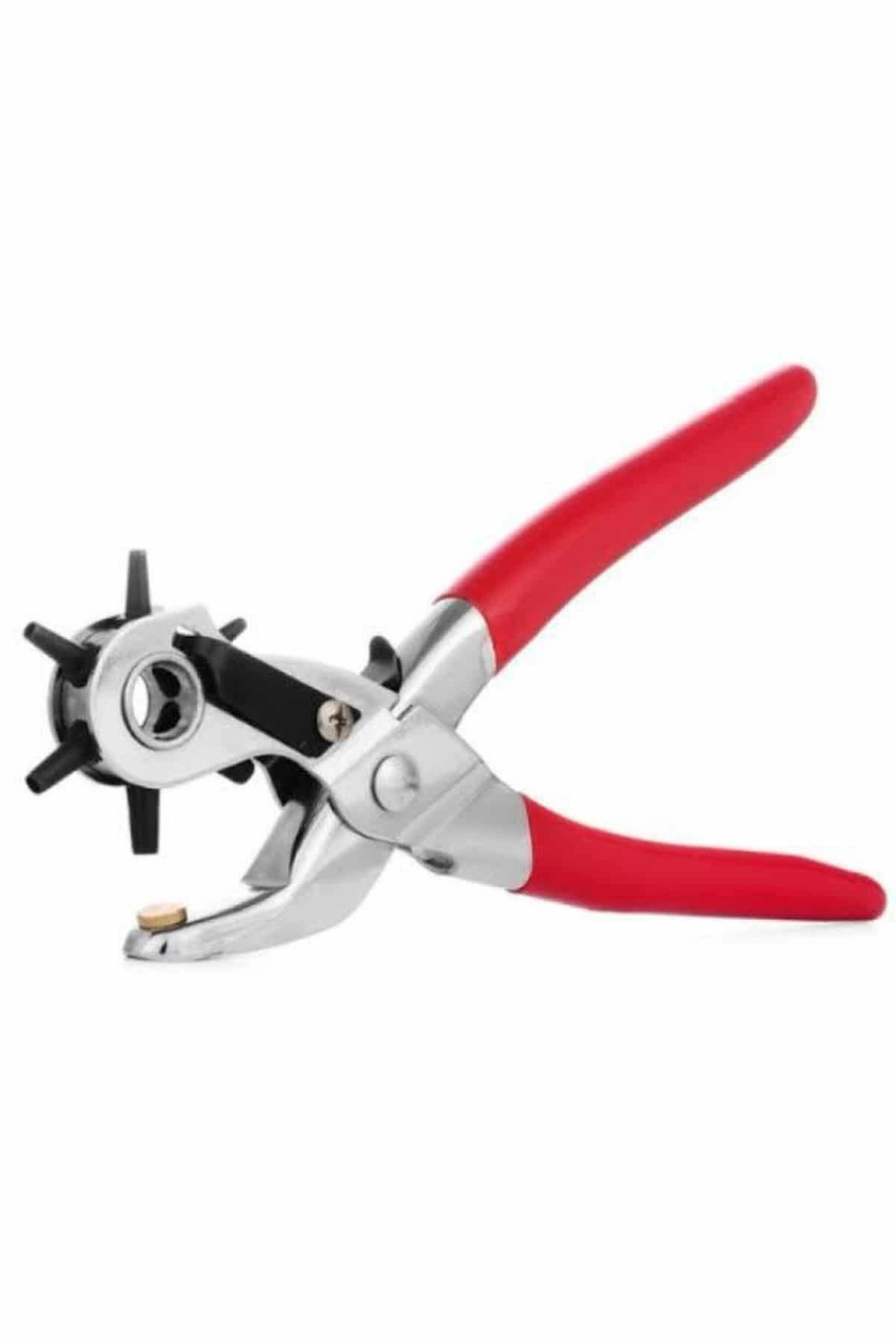 Kemer Delme Pensesi 6 Farklı Boyutta Kemer Delici Ev Deri Kemer ( Lisinya )