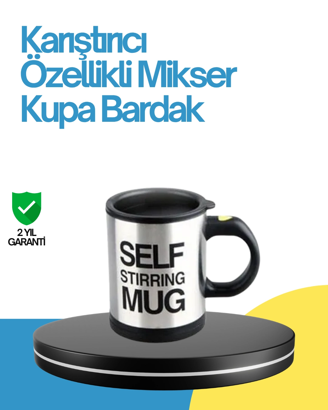 Kendi Kendini Karıştıran Termos Kupa – Pratik, Güçlü Motorlu Ve Termos Özellikli ( Lisinya )