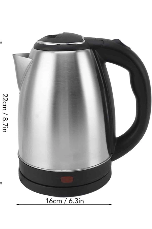 Kettle Su Isıtıcı C F Priz Uyumlu 220 - 240 V Paslanmaz Çelik Kablolu ( Lisinya )