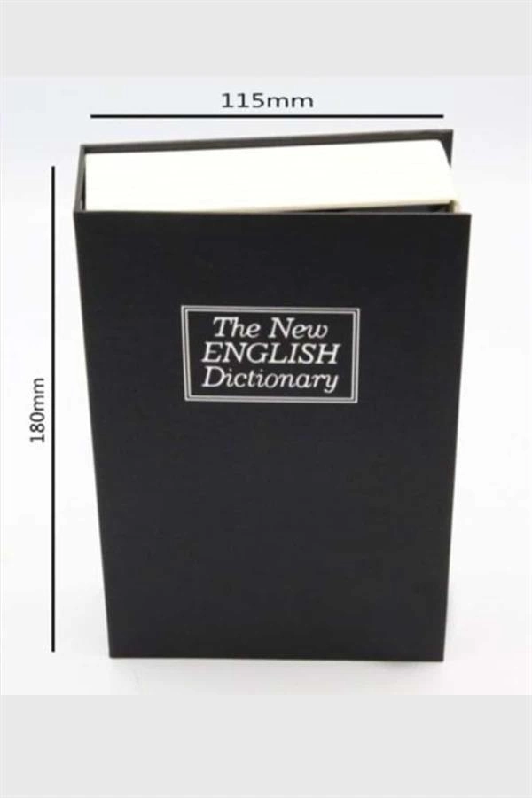 Kilitli Gizli Kasa Sözlük Kumbara Kitap Sözlük Görünümlü 18cm ( Lisinya )