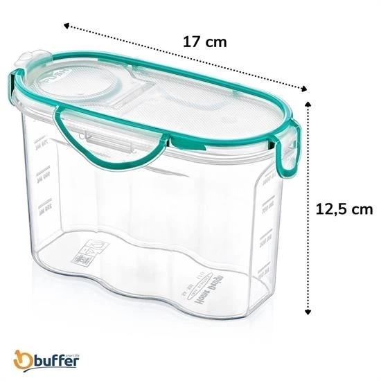 Kilitli Kapaklı Contalı Hava,su Sıvı Geçirmez 1,2 Litre Erzak Saklama Kabı-sa580 ( Lisinya ) Kilitli Kapaklı Contalı Hava,su Sıvı Geçirmez 1,2 Litre Erzak Saklama Kabı-sa580 ( Lisinya )