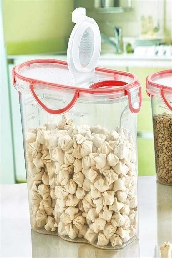 Kilitli Kapaklı Contalı Hava,su Sıvı Geçirmez 2,4 Litre Erzak Saklama Kabı-sa590 ( Lisinya ) Kilitli Kapaklı Contalı Hava,su Sıvı Geçirmez 2,4 Litre Erzak Saklama Kabı-sa590 ( Lisinya )
