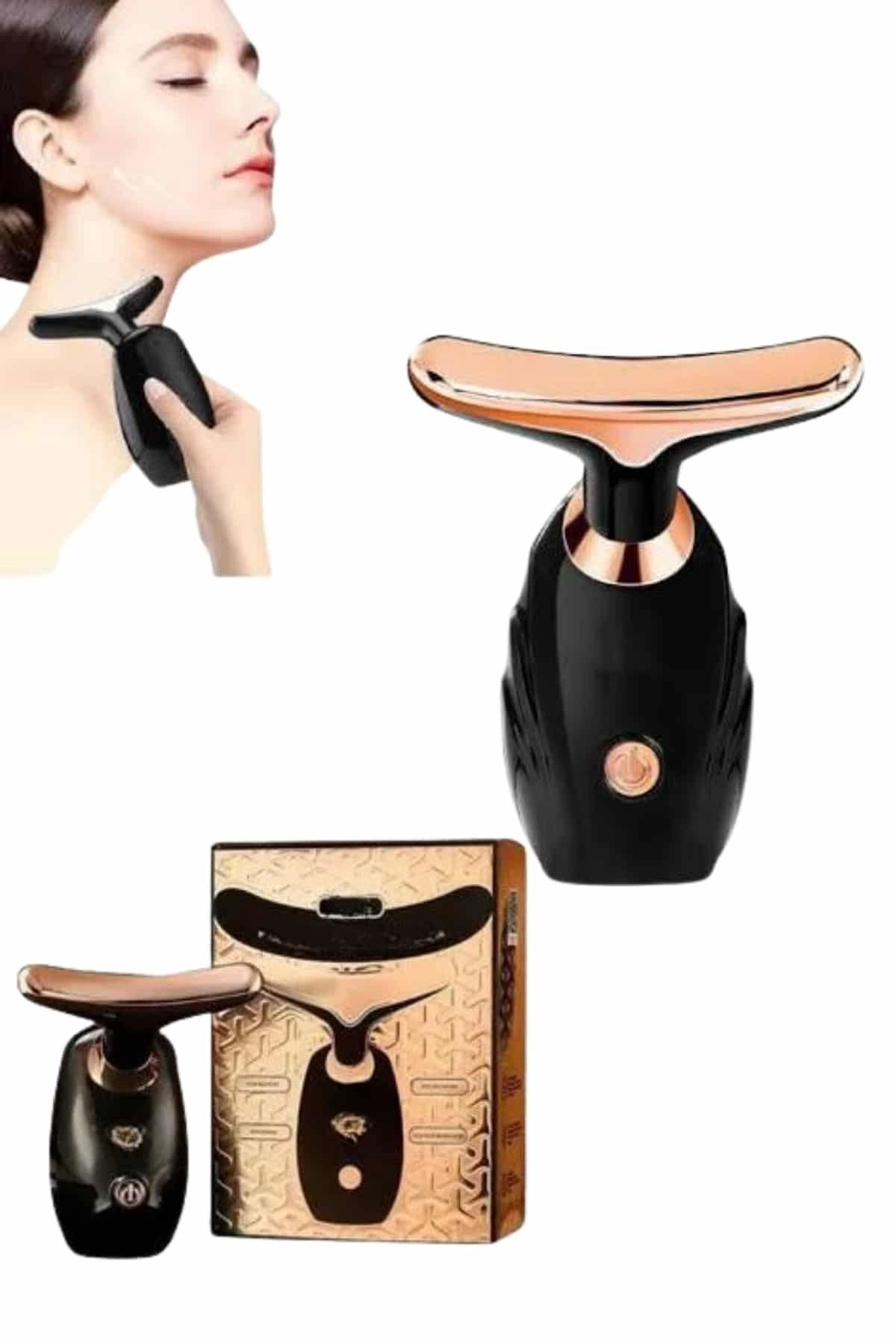 Kırışıklık Giderici Yüz Masaj Aleti Pilli Cilt Bakım Cilt Sıkılaştırma Derinlemesine Temizler ( Lisinya )