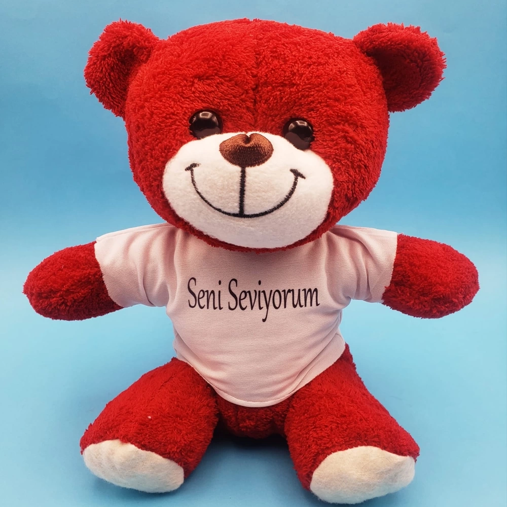 Kırmızı Ayıcık Seni Seviyorum Tişörtlü ( Lisinya ) Kırmızı Ayıcık Seni Seviyorum Tişörtlü ( Lisinya )