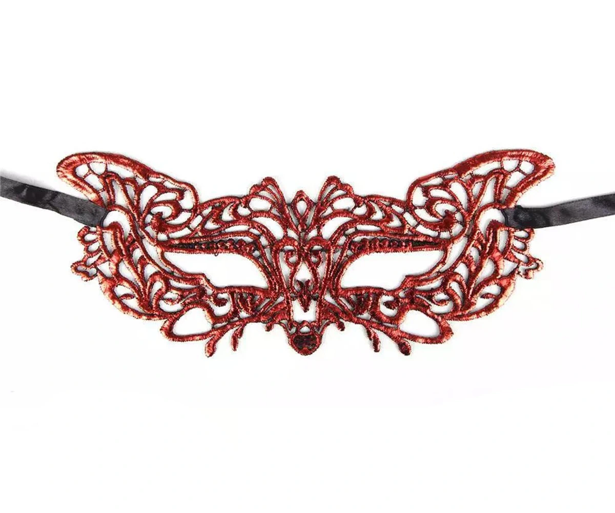 Kırmızı Dantel Masquerade Maskesi 9 No ( Lisinya ) Kırmızı Dantel Masquerade Maskesi 9 No ( Lisinya )