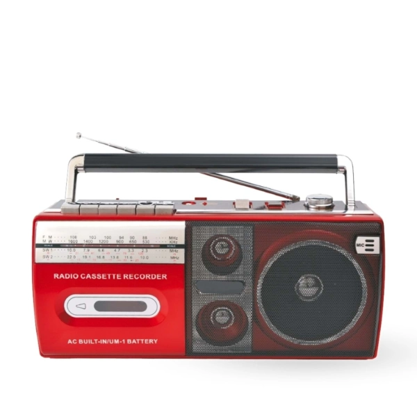 Kırmızı Kaset Çalar - Bluetooth Usb Tf Aux Fm Özellikli ( Lisinya ) Kırmızı Kaset Çalar - Bluetooth Usb Tf Aux Fm Özellikli ( Lisinya )