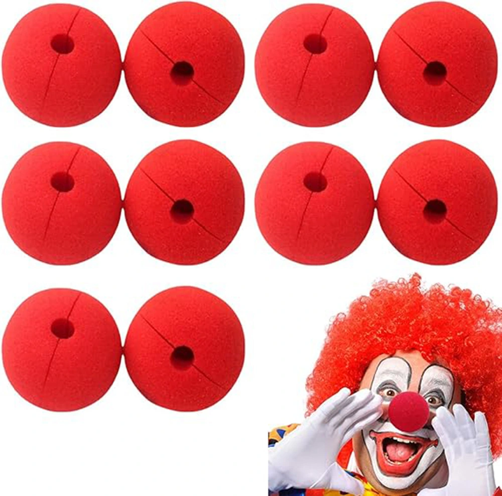 Kırmızı Renk Sünger Palyaço Burnu Takma Burun 10 Adet ( Lisinya ) Kırmızı Renk Sünger Palyaço Burnu Takma Burun 10 Adet ( Lisinya )