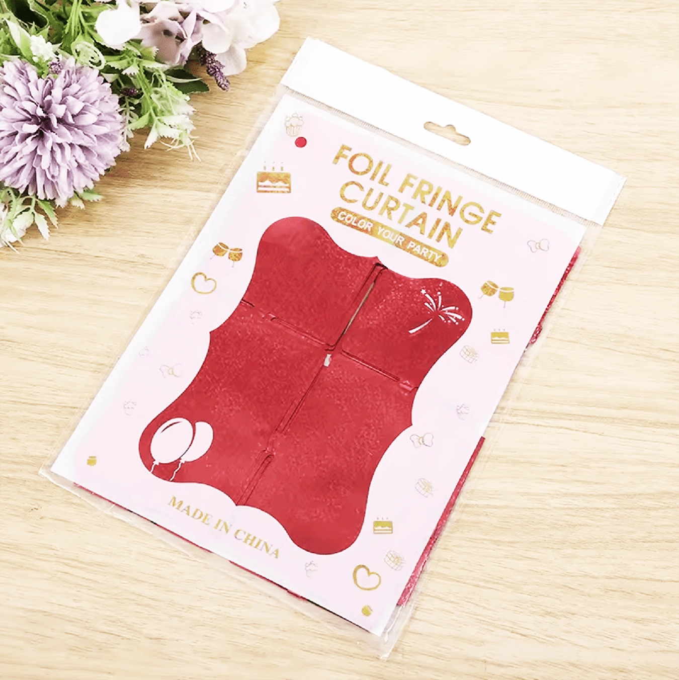 Kırmızı Simli Fon Perde 1x2 M ( Lisinya ) Kırmızı Simli Fon Perde 1x2 M ( Lisinya )