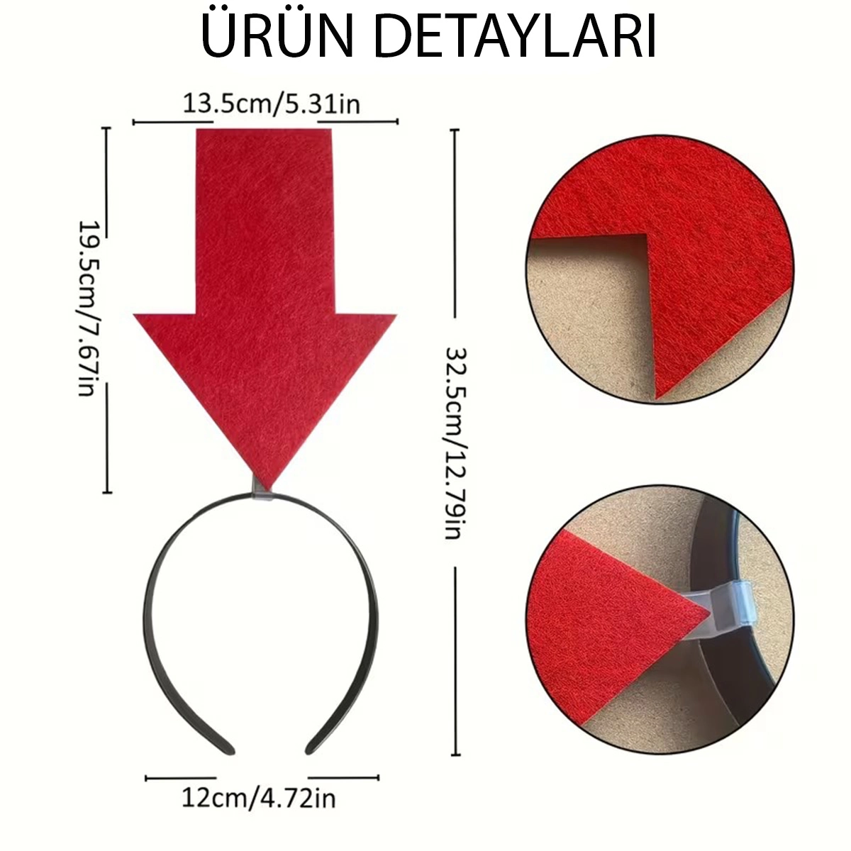 Kişiselleştirilebilir Ok Taç – Kırmızı Renk ( Lisinya )