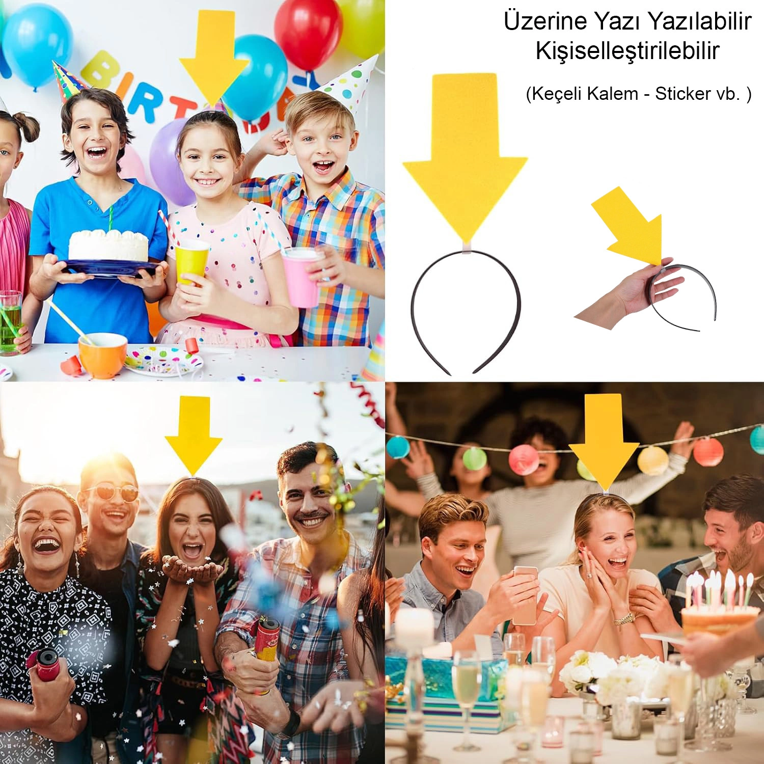 Kişiselleştirilebilir Ok Taç – Sarı Renk ( Lisinya ) Kişiselleştirilebilir Ok Taç – Sarı Renk ( Lisinya )