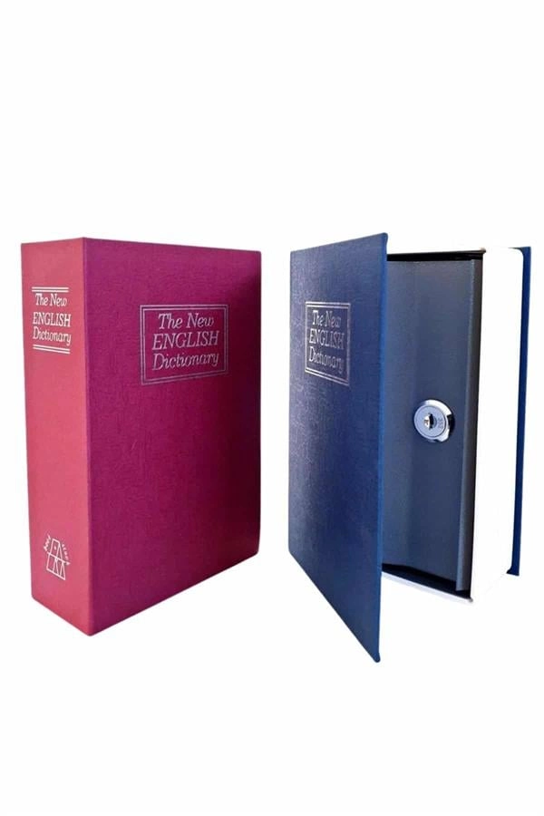 Kitap Görünümlü Gizli Kasa Büyük Boy Anahtarlı Kilitli Para Kasası ( Lisinya ) Kitap Görünümlü Gizli Kasa Büyük Boy Anahtarlı Kilitli Para Kasası ( Lisinya )