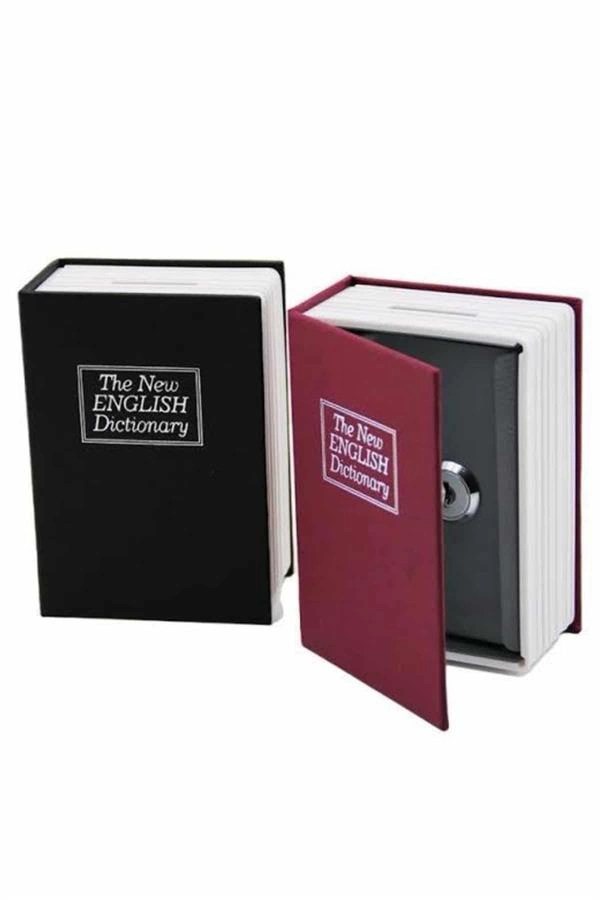 Kitap Görünümlü Gizli Kasa Büyük Boy Anahtarlı Kilitli Para Kasası ( Lisinya ) Kitap Görünümlü Gizli Kasa Büyük Boy Anahtarlı Kilitli Para Kasası ( Lisinya )