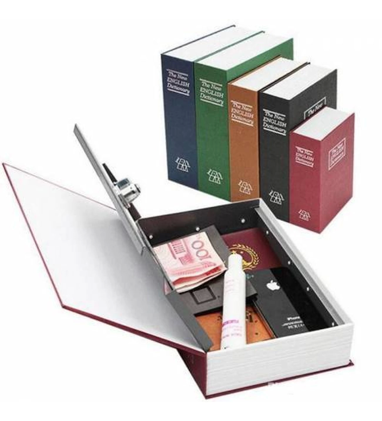 Kitap Şeklinde Gizli Kasa Kilitli kumbara Büyük Boy ( Lisinya ) Kitap Şeklinde Gizli Kasa Kilitli kumbara Büyük Boy ( Lisinya )