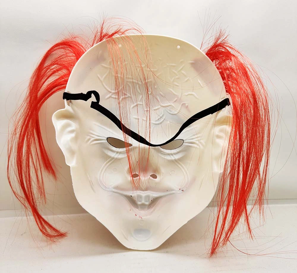 Kızıl Saçlı Joker Palyaço Maskesi ( Lisinya ) Kızıl Saçlı Joker Palyaço Maskesi ( Lisinya )