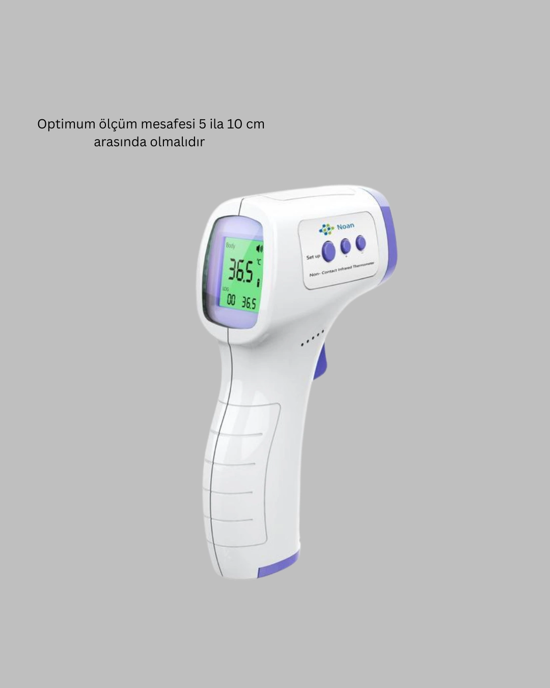 Kızılötesi Temassız Ateş Ölçer Lcd Ekranlı Hassas Termometre ( Lisinya )