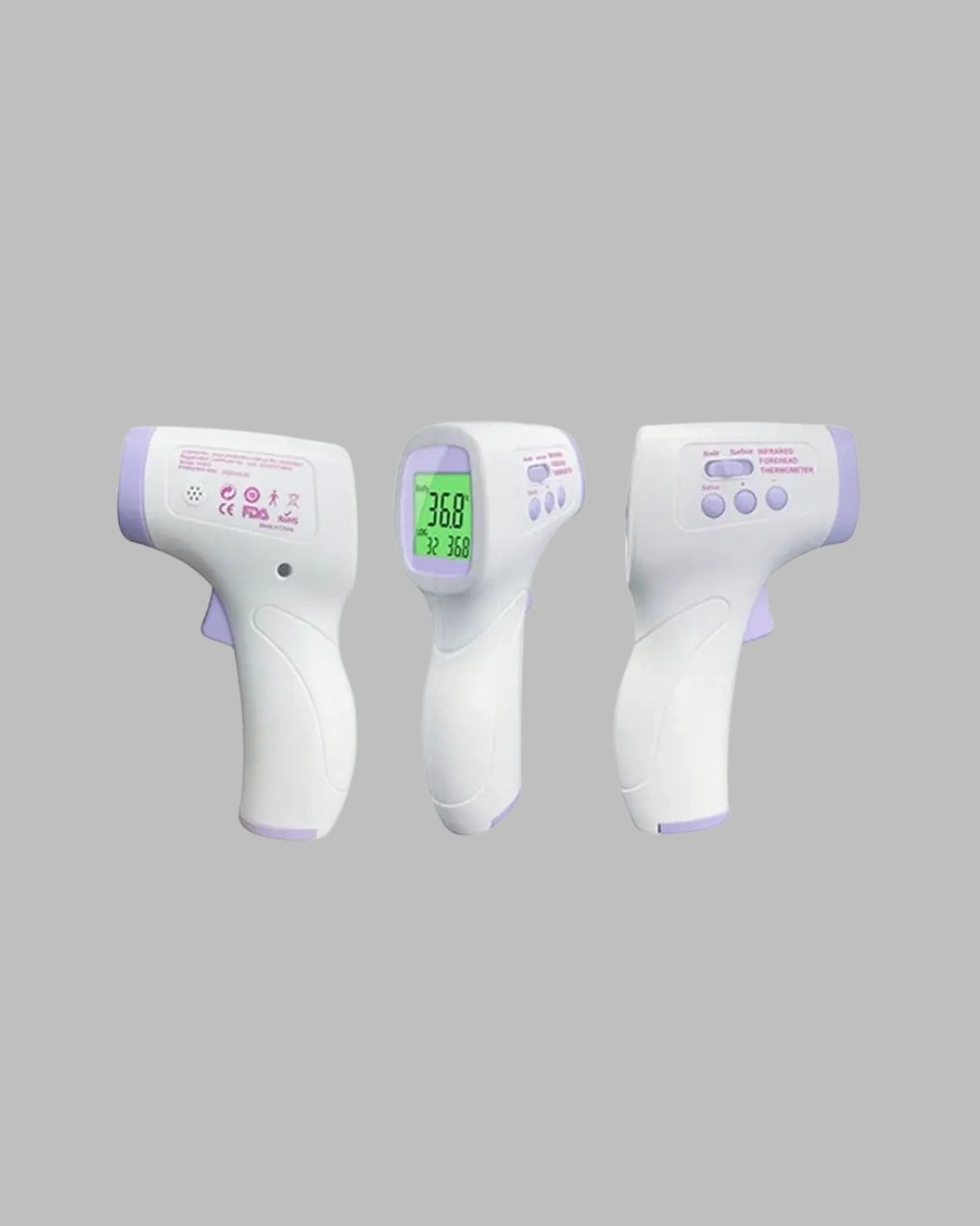 Kızılötesi Temassız Ateş Ölçer Lcd Ekranlı Hassas Termometre ( Lisinya )