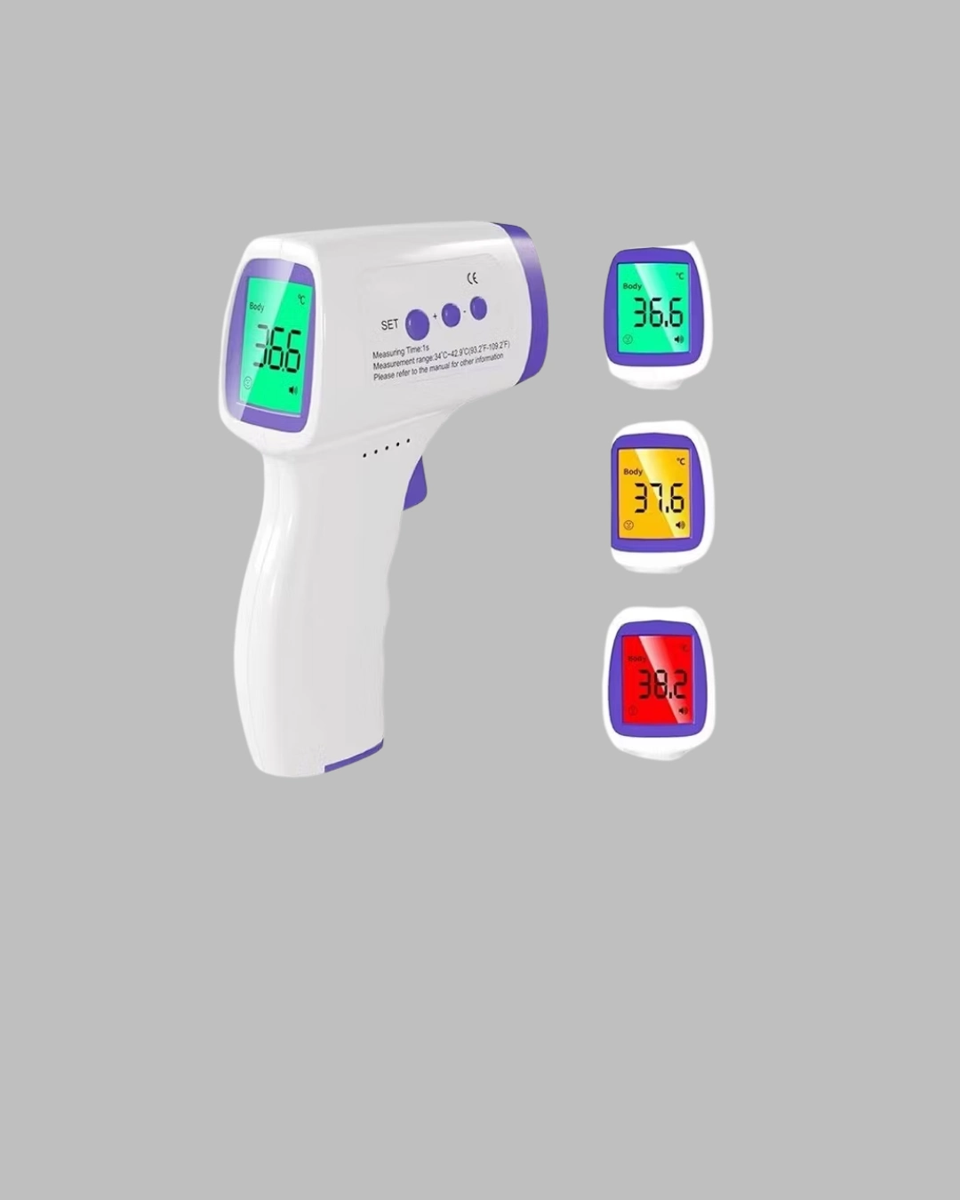 Kızılötesi Temassız Ateş Ölçer Lcd Ekranlı Hassas Termometre ( Lisinya )