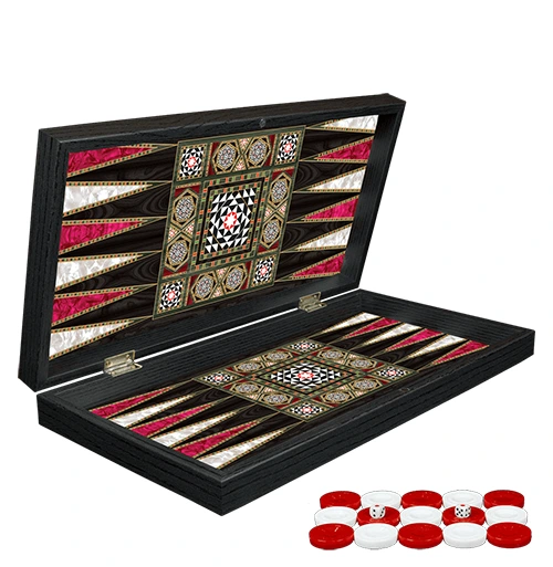 Klasik Sedef İşlemeli Tavla Model 1 ( Lisinya )