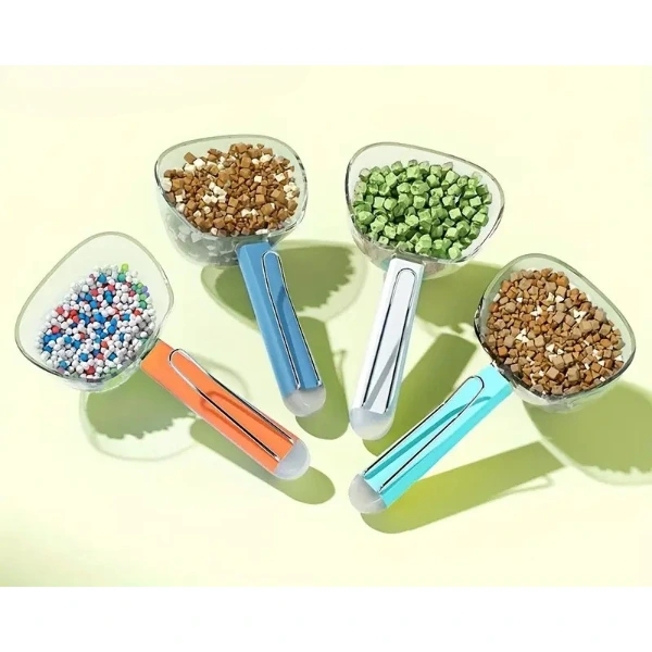 Klipsli Ölçekli Kedi Köpek Mama Küreği ( Lisinya )