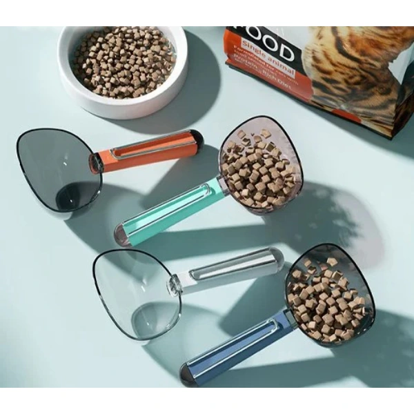 Klipsli Ölçekli Kedi Köpek Mama Küreği ( Lisinya )