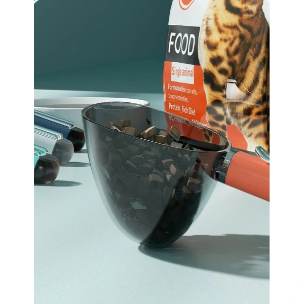 Klipsli Ölçekli Kedi Köpek Mama Küreği ( Lisinya )