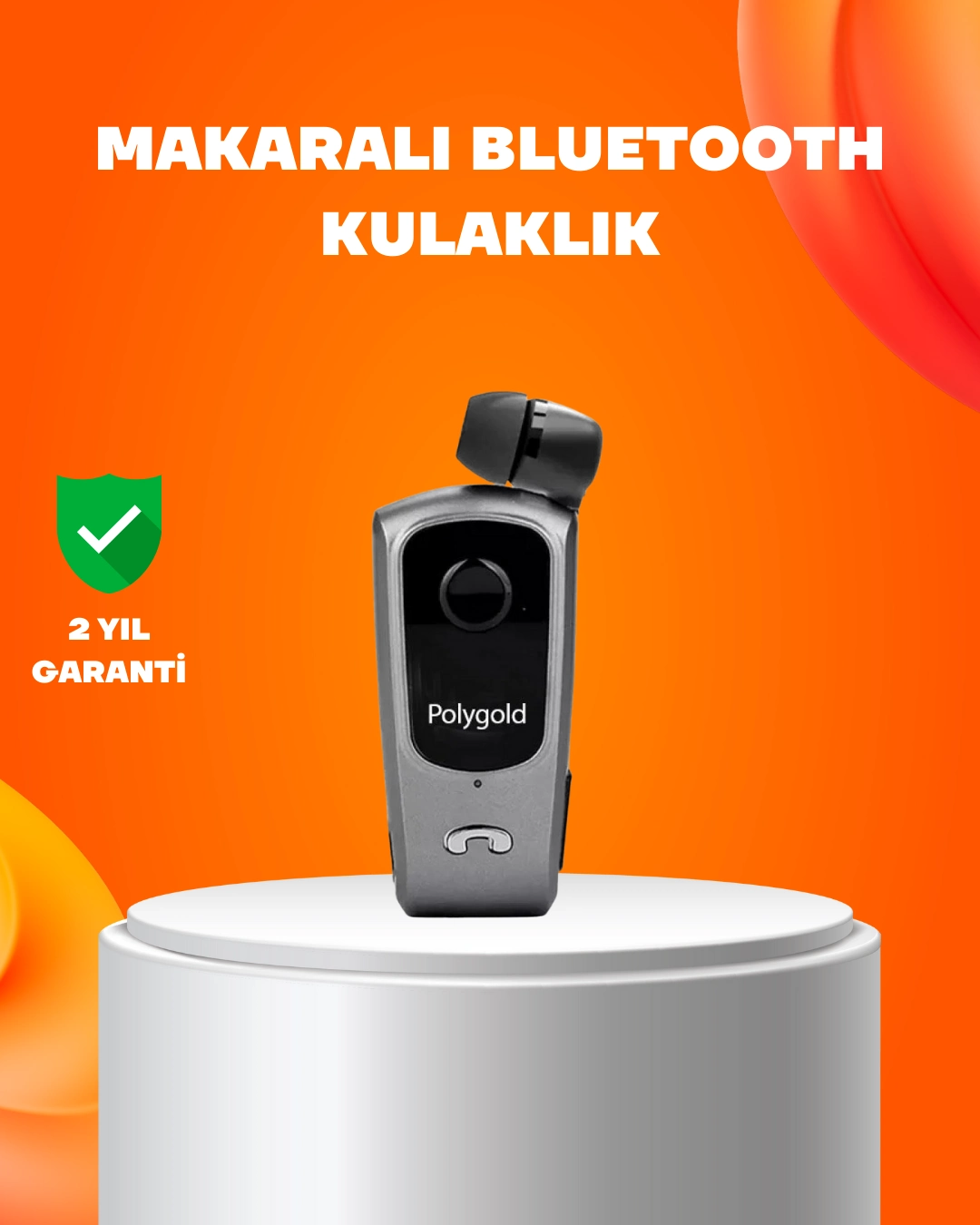 Klipsli Tasarımlı Bluetooth Kulaklık Uzun Pil Ömrü ( Lisinya )