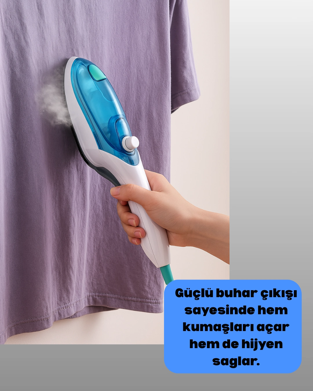 Kompakt Buharlı Ütü Pratik Kırışıklık Giderici ( Lisinya )