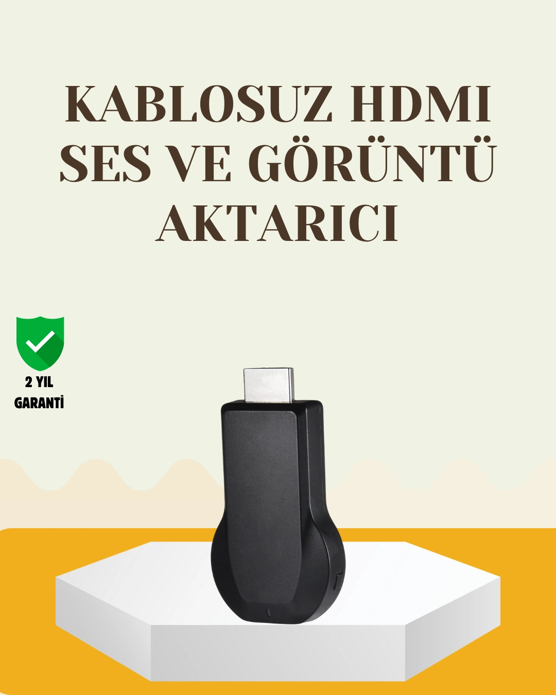 Kompakt Hdmı Kablosuz Dongle – 1080p Görüntü Ve Plug‑and‑play Kurulum ( Lisinya )