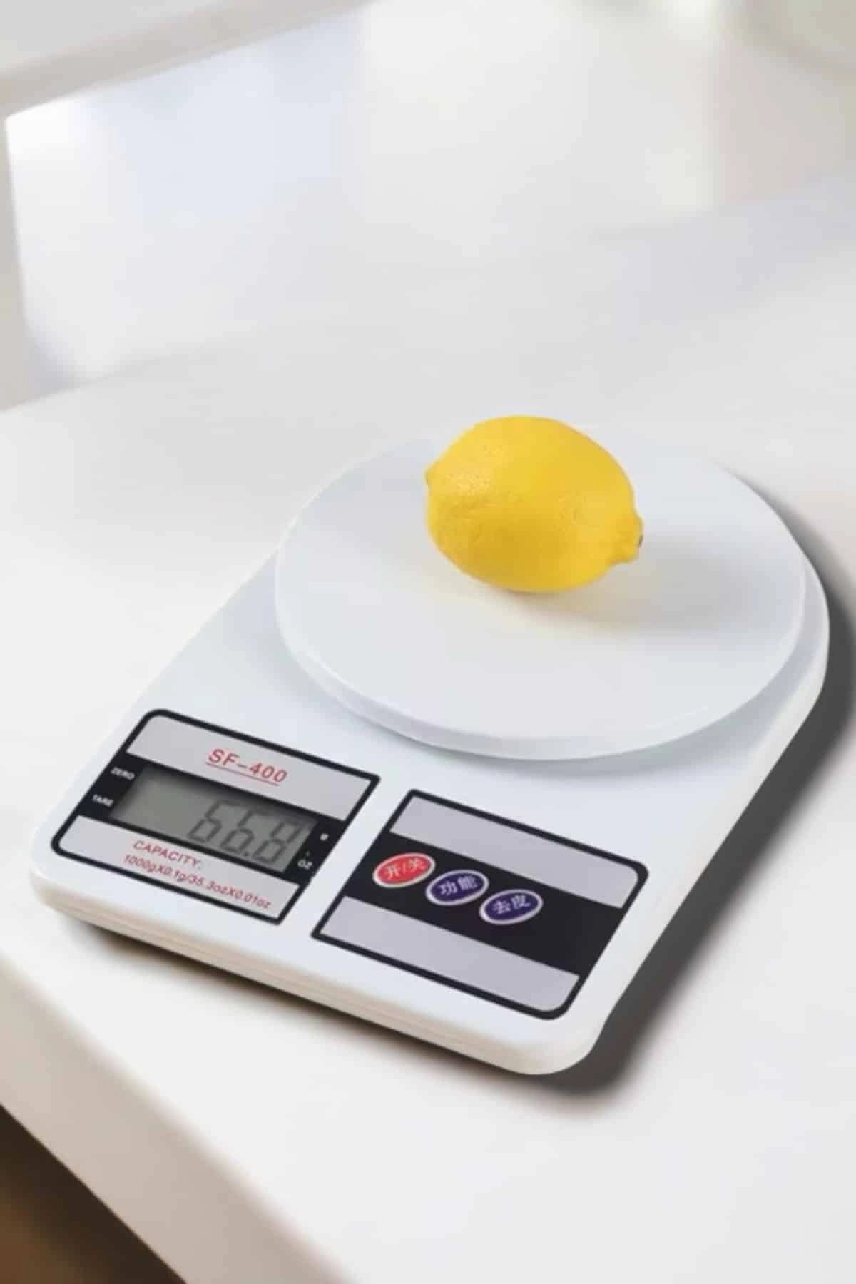 Kompakt Tasarım Ve Tek Tuşla Sıfırlama Özelliğiyle Kullanımı Kolay Mutfak Tartısı ( Lisinya )