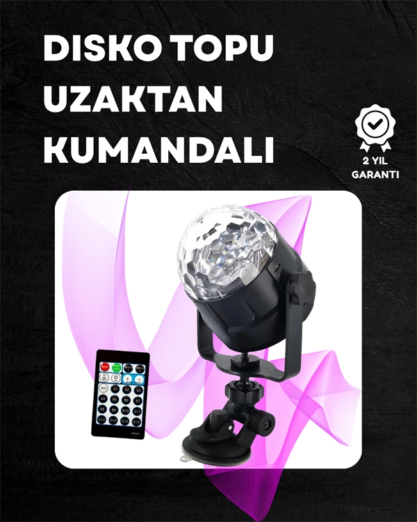 Kompakt Tasarımlı, Döner Renkli Led Disko Topu - Ev Ve Profesyonel Kullanım ( Lisinya ) Kompakt Tasarımlı, Döner Renkli Led Disko Topu - Ev Ve Profesyonel Kullanım ( Lisinya )